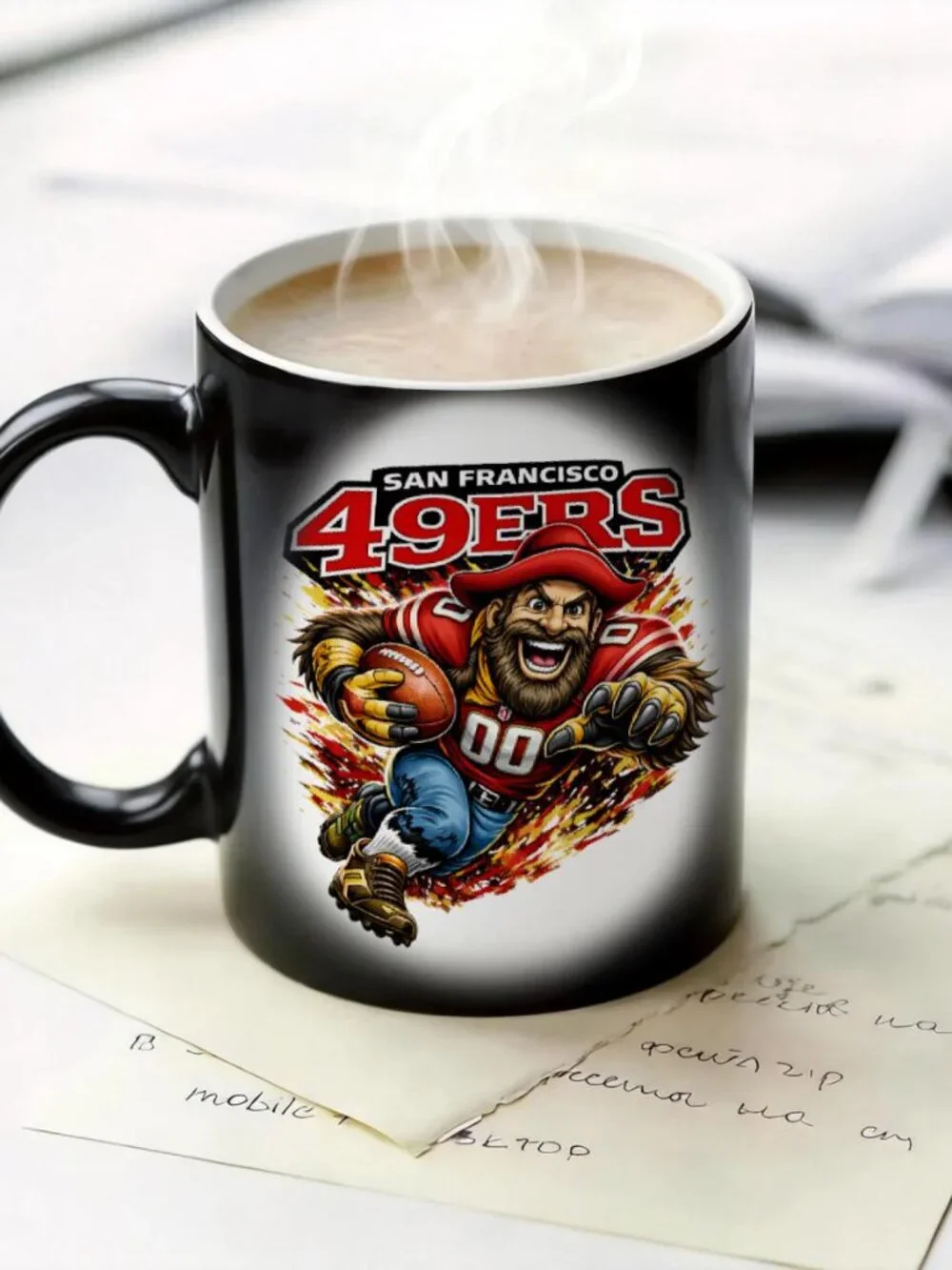 San Francisco 49ers Matte Heat Changing Mug NFL Fan Cup 11oz